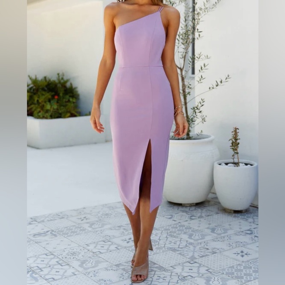 Hello Molly Taking It Back Dress Lilac Size M (Medium)